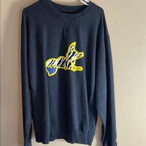 Akoo Charcoal Sweatshirt with Vibrant Graphic Like New 3xl